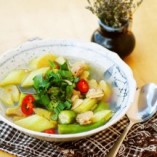 Hướng dẫn cách nấu canh ngao nấu dọc mùng thơm ngon, lạ miệng