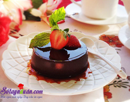 Hướng dẫn làm bánh flan chocolate thơm ngon, đẹp mắt