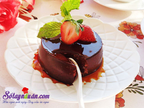 Hướng dẫn làm bánh flan chocolate thơm ngon, đẹp mắt