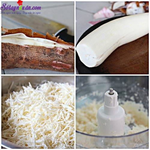 Hướng dẫn làm bánh sắn ba màu thơm ngon,mát lạnh