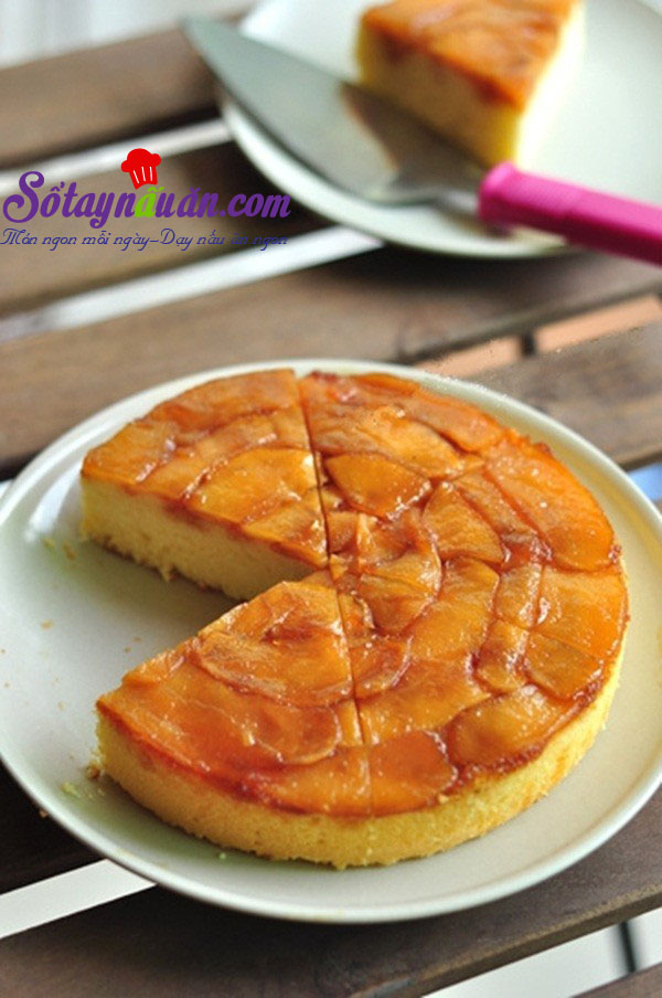 Hướng dẫn làm bánh táo úp ngược bằng nồi cơm điện