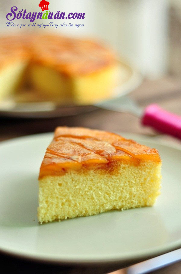 Hướng dẫn làm bánh táo úp ngược bằng nồi cơm điện