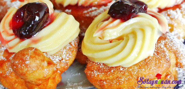 Hướng dẫn làm bánh zeppole – bánh rán mini kiểu Ý cực dễ