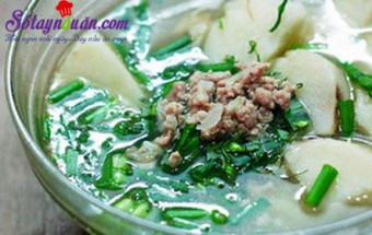 Hướng dẫn làm canh khoai sọ nấu thịt băm ngon đưa cơm
