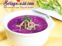 Hướng dẫn làm canh khoai tím nấu thịt cực ngon, bắt mắt