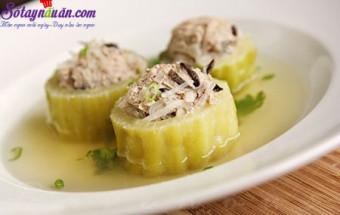 Hướng dẫn làm canh mướp đắng nhồi thịt ngon mát