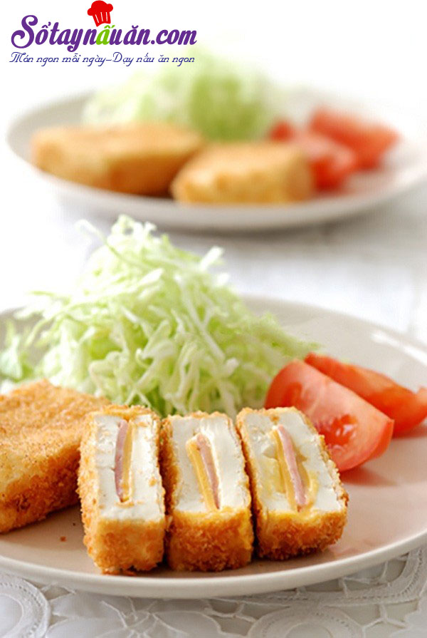 Hướng dẫn làm đậu phụ kẹp phô mai chiên xù ngon mê mẩn