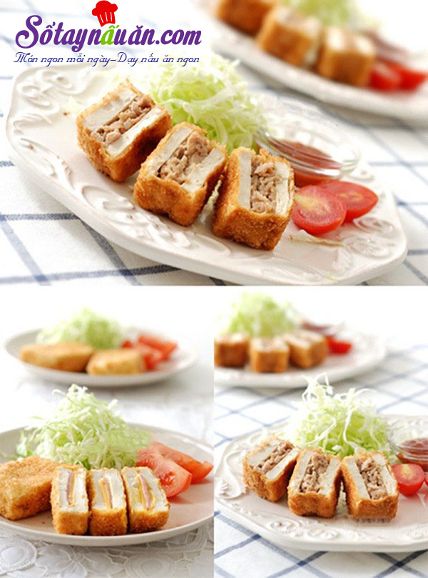 Hướng dẫn làm đậu phụ kẹp phô mai chiên xù ngon mê mẩn