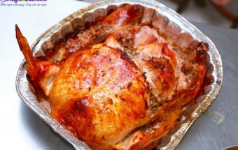 Hướng dẫn làm gà nướng nhồi thập cẩm ngon tuyệt