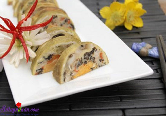 Hướng dẫn làm giò ngũ sắc độc đáo đón tết viên mãn