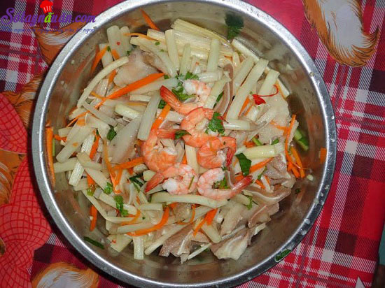 Hướng dẫn làm gỏi ngó sen tôm thịt thơm ngon