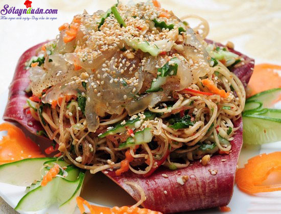 Hướng dẫn làm gỏi sứa bắp chuối ngon tuyệt