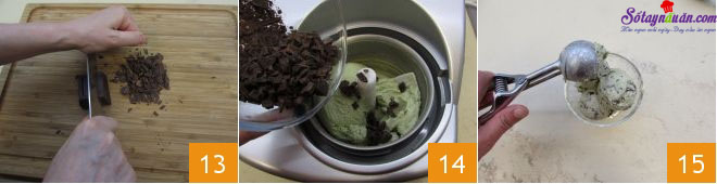 Hướng dẫn làm kem bạc hà socola mát lạnh