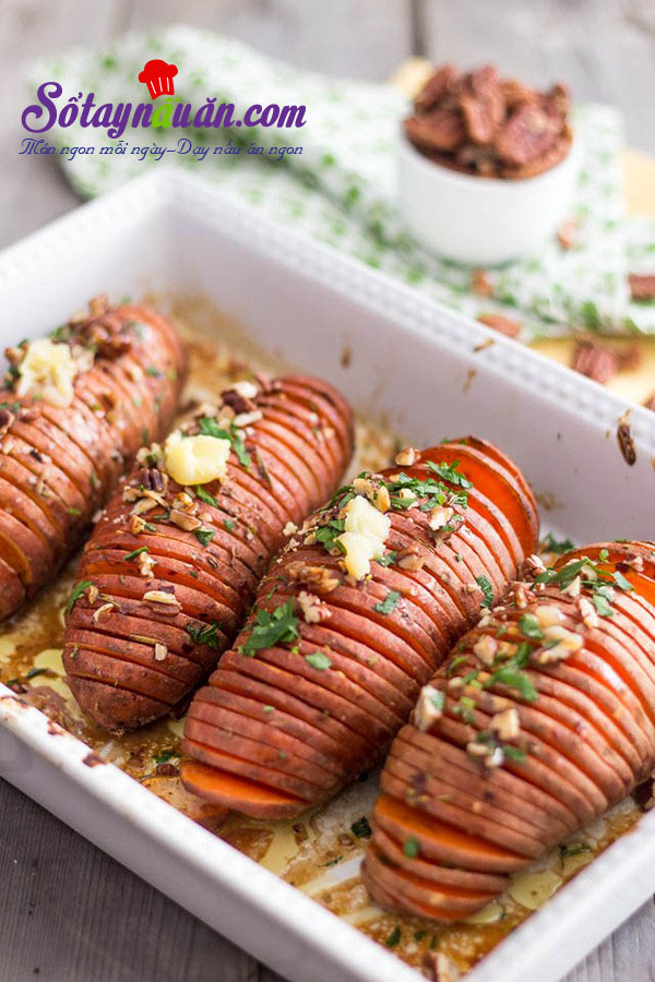 Hướng dẫn làm khoai nướng hasselback Thuỵ Điển lạ miệng