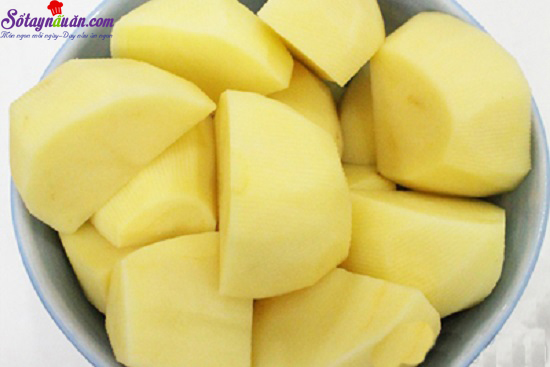 Hướng dẫn làm khoai tây bọc rau củ chiên giòn rụm