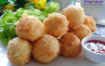 Hướng dẫn làm khoai tây bọc rau củ chiên giòn rụm