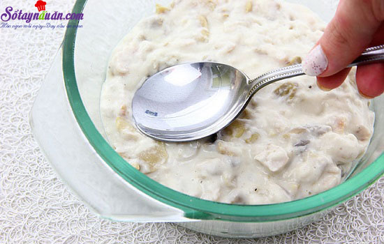 Hướng dẫn làm món chả gà nấm chiên giòn