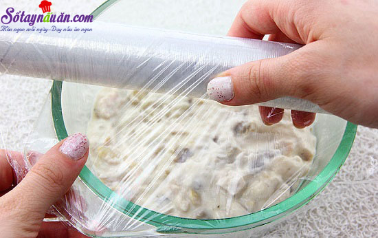 Hướng dẫn làm món chả gà nấm chiên giòn