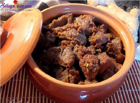 Hướng dẫn làm món thịt bò kho gừng sả ngon tuyệt