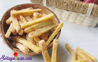 Hướng dẫn làm mứt khoai lang giòn dai đón Tết