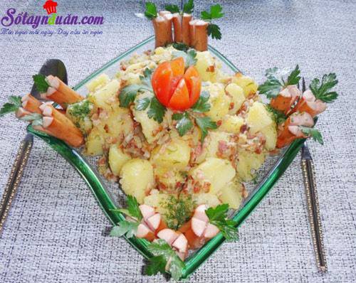 Hướng dẫn làm salad khoai tây tươi ngon, cực hấp dẫn