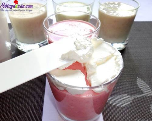 Hướng dẫn làm sinh tố hoa quả kem tươi siêu ngon