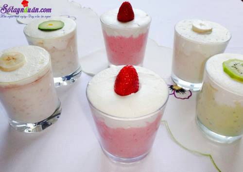 Hướng dẫn làm sinh tố hoa quả kem tươi siêu ngon