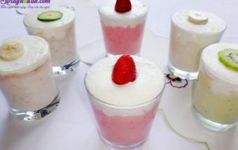 Hướng dẫn làm sinh tố hoa quả kem tươi siêu ngon