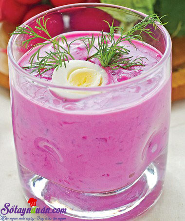 Hướng dẫn làm súp bắp cải tím giàu dinh dưỡng bắt mắt