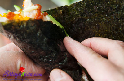 Hướng dẫn làm temaki càng cua ngon không thể cưỡng