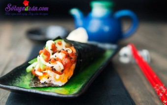 Hướng dẫn làm temaki càng cua ngon không thể cưỡng
