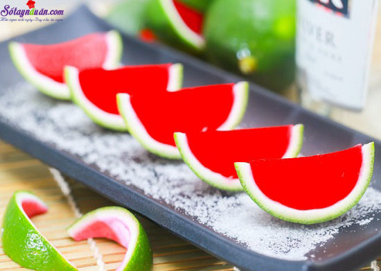 Hướng dẫn làm thạch dưa hấu mát lạnh