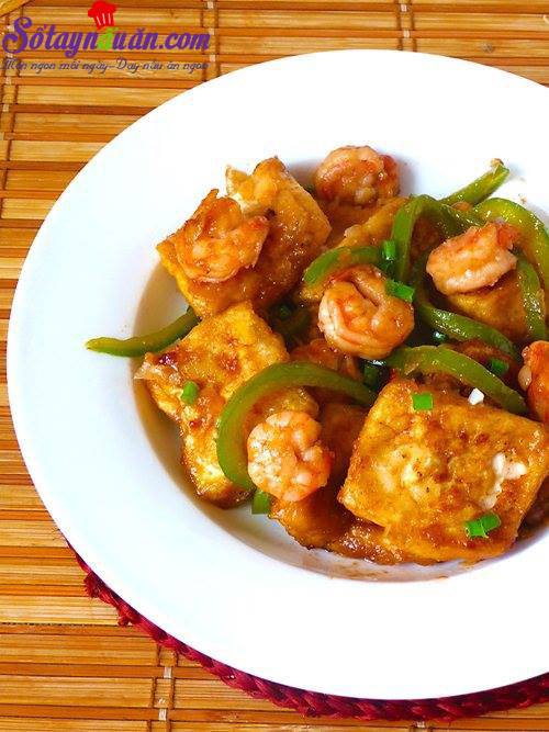 Hướng dẫn làm tôm xào đậu phụ đơn giản mà ngon