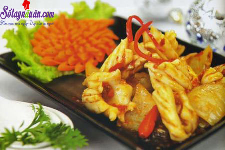Hướng dẫn nấu món mực xào tương cay hấp dẫn từng miếng