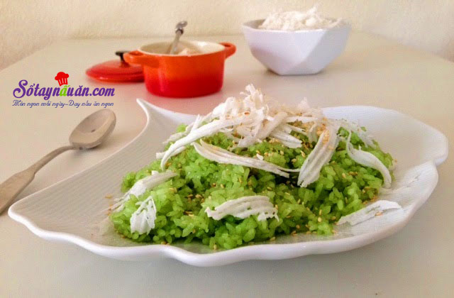 Hướng dẫn nấu xôi lá dứa bằng nồi cơm điện ngon hết sẩy