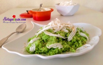 Hướng dẫn nấu xôi lá dứa bằng nồi cơm điện ngon hết sẩy