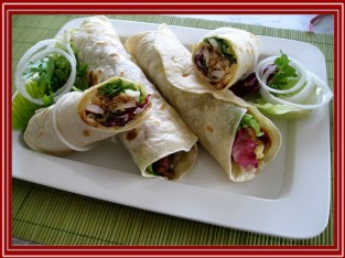 Kebab cuộn phô-mai