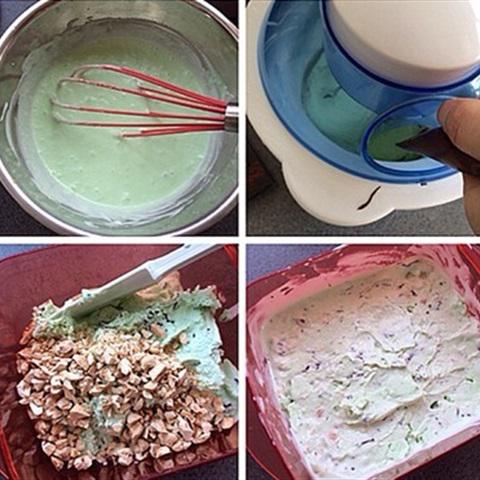 Cách làm kem bạc hà