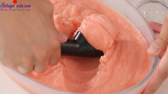 Kem bưởi đào bạc hà – lạ mà ngon