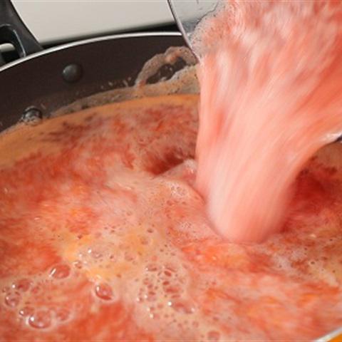 Cách làm kem bưởi đào hương bạc hà