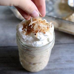 Cách làm kem cà phê dừa nạo