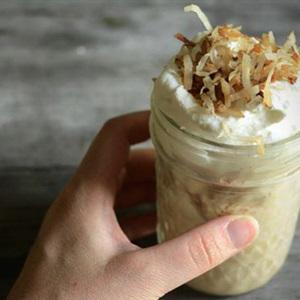 Cách làm kem cà phê dừa nạo