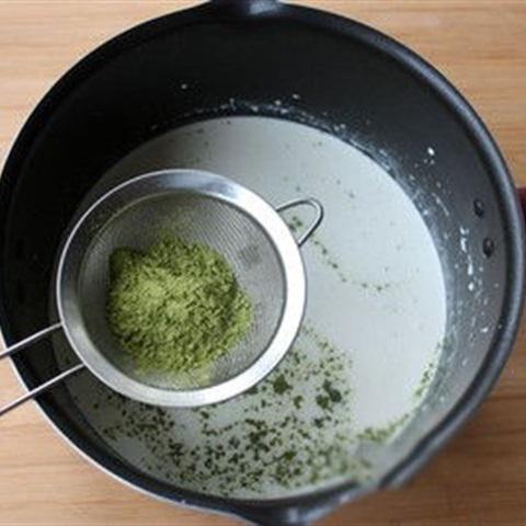 Cách làm kem cây trà xanh