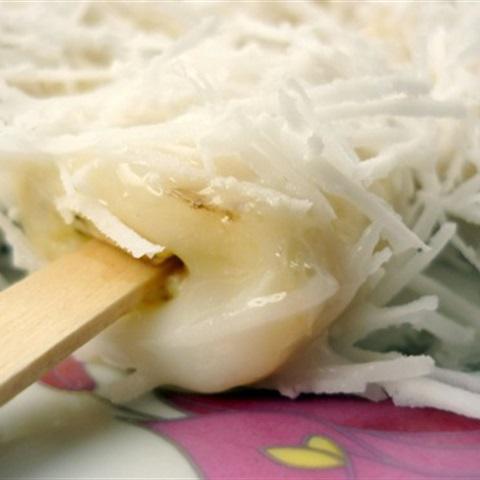 Cách làm kem chuối phủ dừa