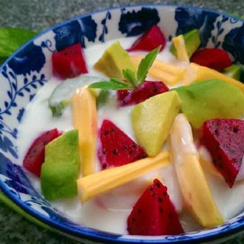 Cách làm kem đá trái cây sữa chua