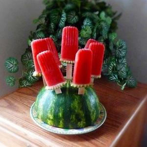 Cách làm kem dưa hấu que