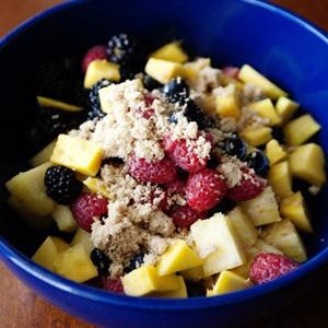 Cách làm kem dừa mix trái cây