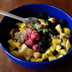 Cách làm kem dừa mix trái cây