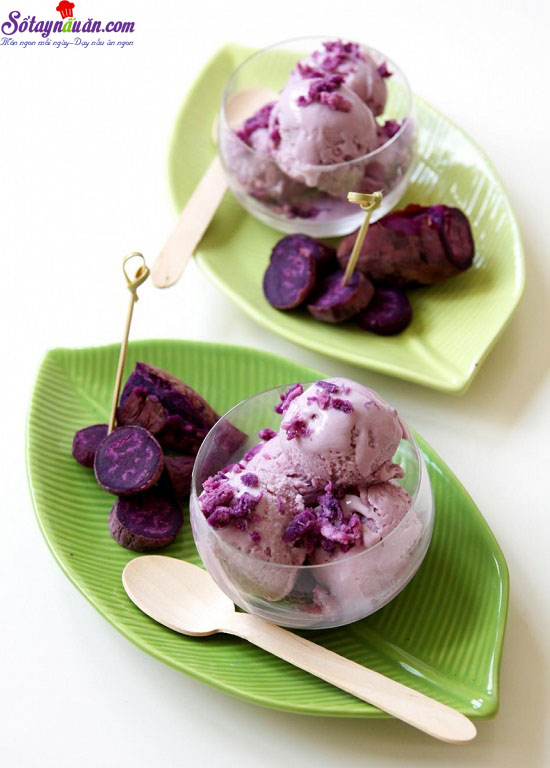 Kem khoai môn mát lạnh cho mùa hè nóng bức