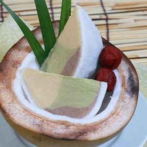 Cách làm kem miếng dừa